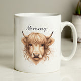 Personalised Highland Cow Mug - Female - Mugs at Gift Moments