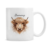 Personalised Highland Cow Mug - Female - Mugs at Gift Moments