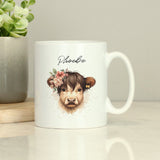 Personalised Highland Cow Mug - Girl Default Title - Mugs at Gift Moments