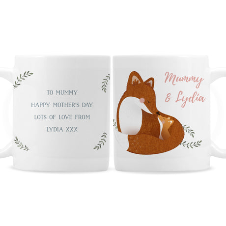 Personalised Mummy and Me Fox Mug - Mugs at Gift Moments