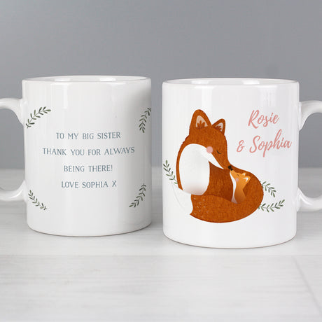 Personalised Mummy and Me Fox Mug - Mugs at Gift Moments