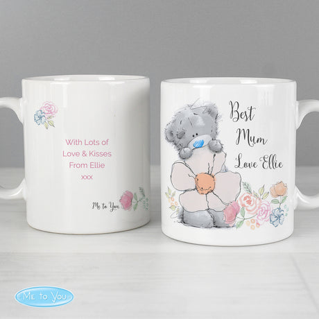 Personalised Me to You Floral Mug - Mugs at Gift Moments