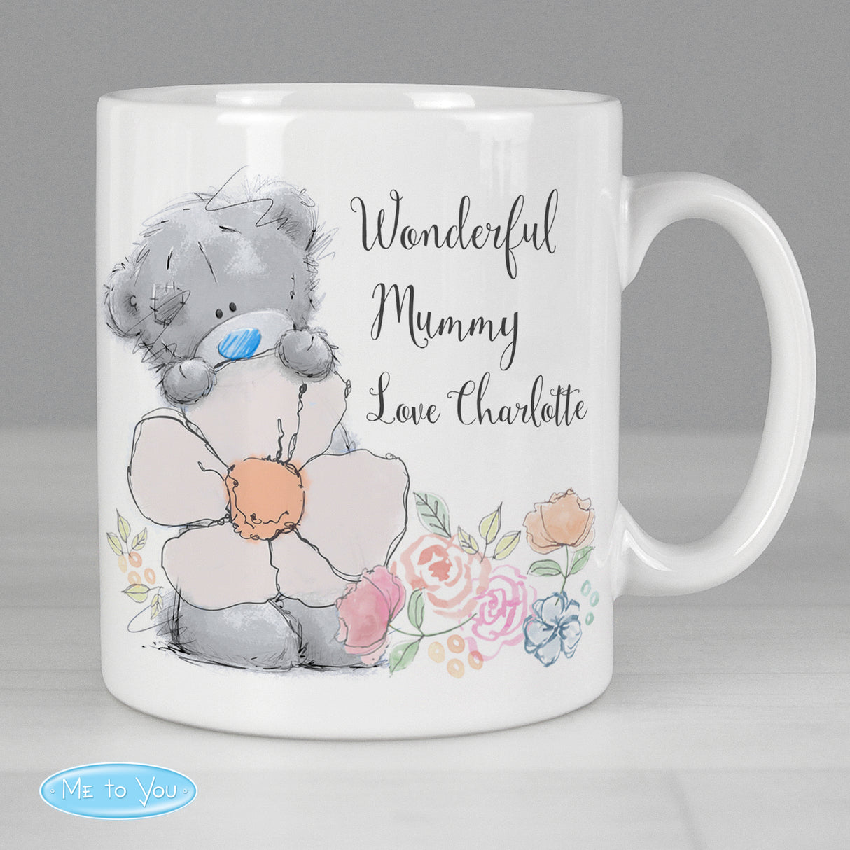 Personalised Me to You Floral Mug - Mugs at Gift Moments