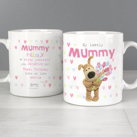 Personalised Boofle Birthday Flowers Mug - Mugs at Gift Moments