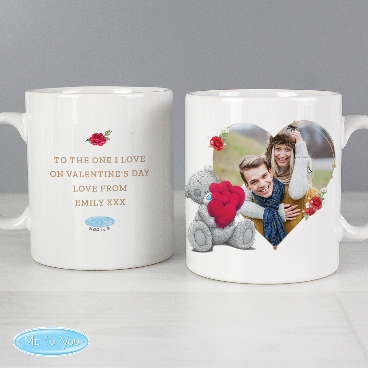 Personalised Me To You Valentines Photo Upload Mug - Mugs at Gift Moments