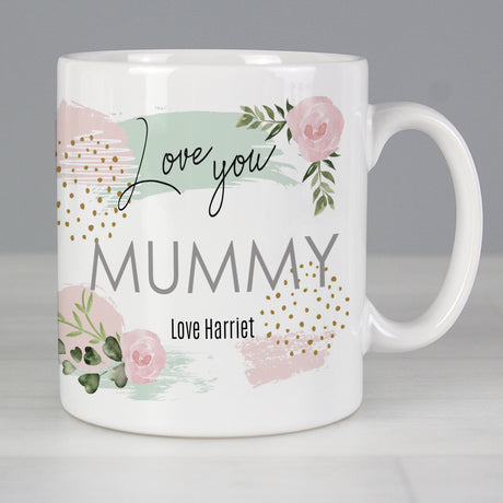 Personalised Abstract Rose Mug Default Title - Mugs at Gift Moments