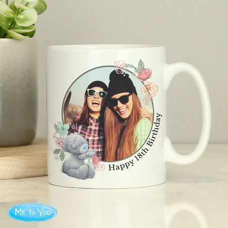 Personalised Me To You Floral Photo Upload Mug - Mugs at Gift Moments