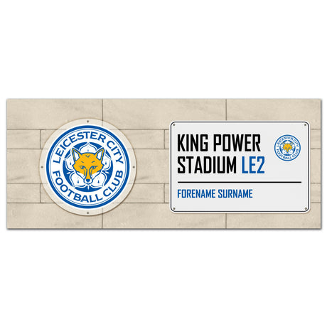 Personalised Leicester City FC Street Sign Mug - Mugs at Gift Moments