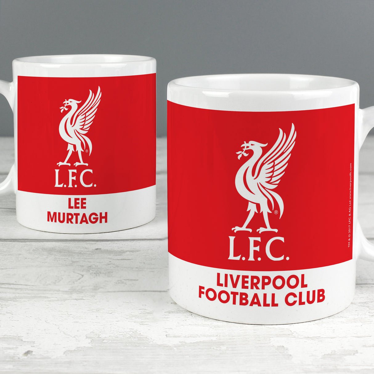 Liverpool FC Personalised Bold Crest Mug: 1 - Mugs By Liverpool