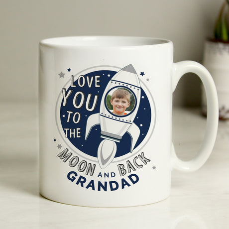 Personalised Moon & Back Photo Upload Mug - Mugs at Gift Moments