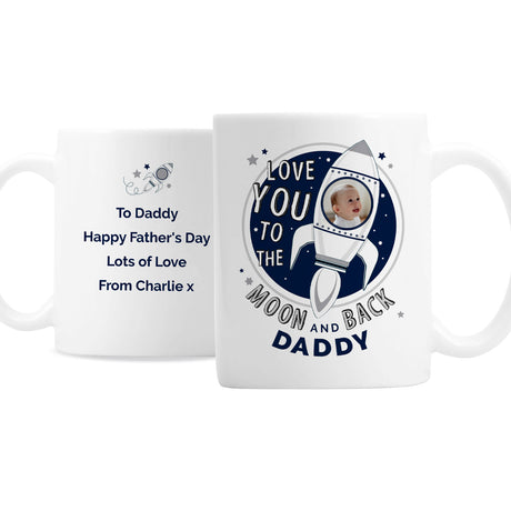 Personalised Moon & Back Photo Upload Mug - Mugs at Gift Moments