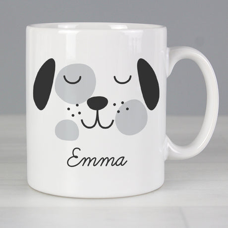 Personalised Cute Dog Face Mug Default Title - Mugs at Gift Moments