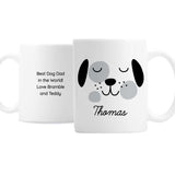 Personalised Cute Dog Face Mug - Mugs at Gift Moments