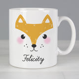 Personalised Cute Fox Face Mug Default Title - Mugs at Gift Moments