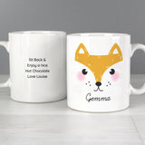 Personalised Cute Fox Face Mug - Mugs at Gift Moments