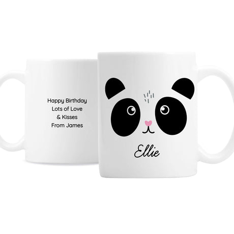 Personalised Cute Panda Face Mug - Mugs at Gift Moments