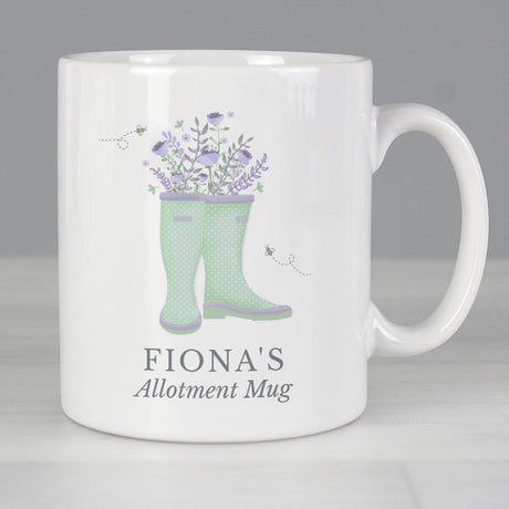 Personalised Floral Wellies Mug - Mugs at Gift Moments