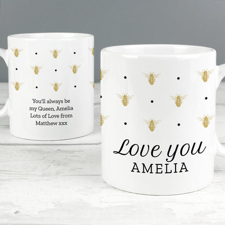 Personalised Queen Bee Mug - Mugs at Gift Moments