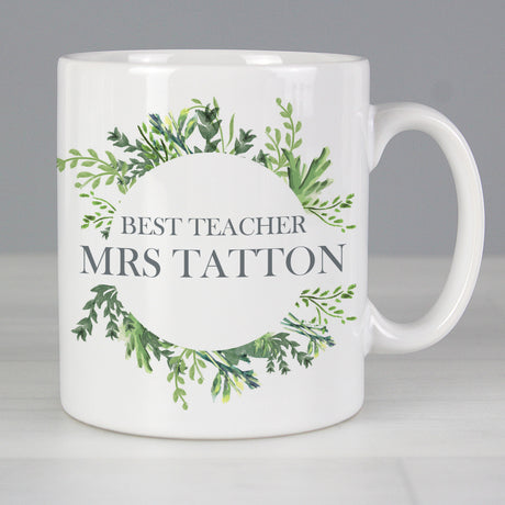 Personalised Botanical Mug - Mugs at Gift Moments