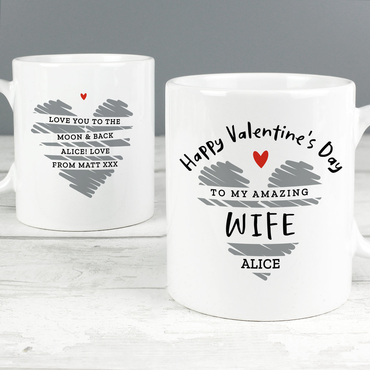 Personalised Happy Valentine's Day Mug - Mugs at Gift Moments