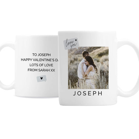 Personalised Love You Snapshot Photo Upload Mug - Mugs at Gift Moments