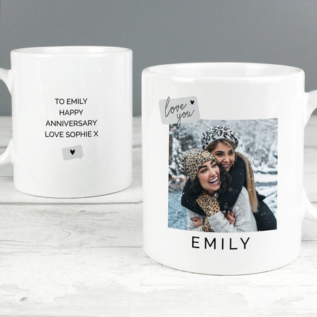 Personalised Love You Snapshot Photo Upload Mug - Mugs at Gift Moments