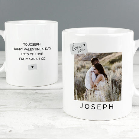 Personalised Love You Snapshot Photo Upload Mug - Mugs at Gift Moments