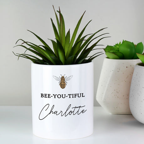 Personalised Bee-u-tiful Ceramic Storage Pot - Storage at Gift Moments