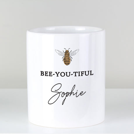 Personalised Bee-u-tiful Ceramic Storage Pot - Storage at Gift Moments