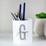 Personalised Initial & Name Ceramic Storage Pot - Storage at Gift Moments