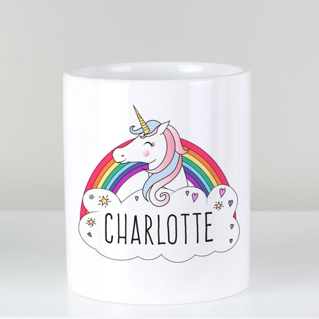 Personalised Unicorn Ceramic Storage Pot - Storage at Gift Moments