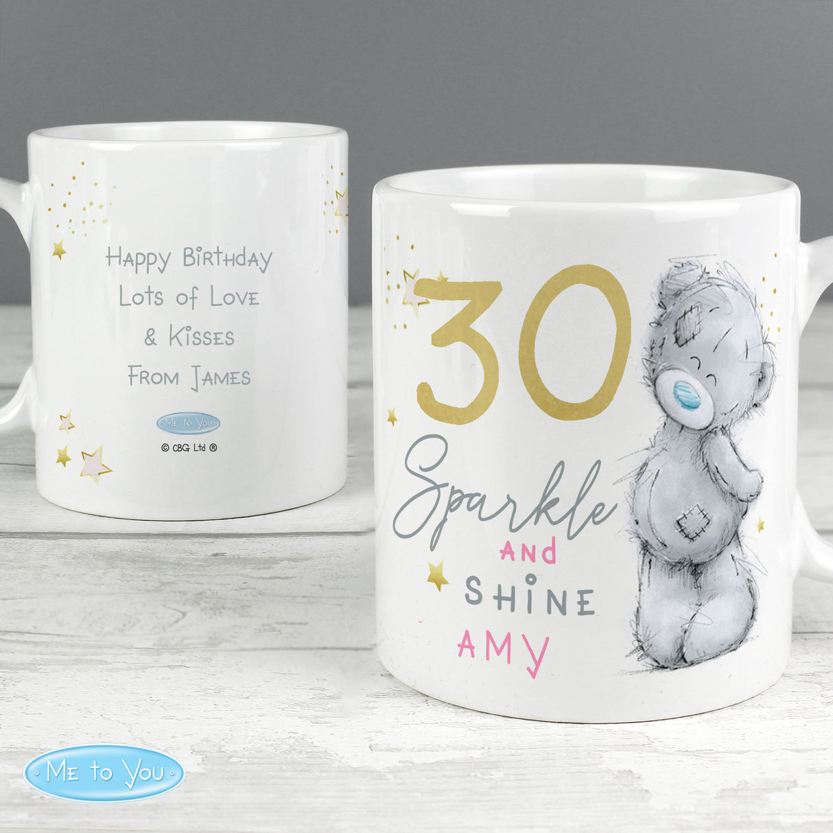 Personalised Me To You Sparkle & Shine Birthday Mug: 1 - Mugs