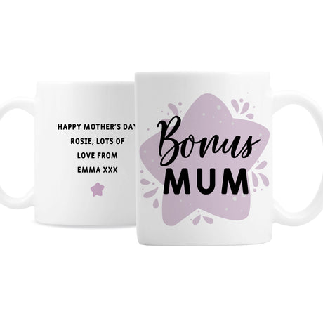 Personalised To My Bonus Mum Mug - Mugs at Gift Moments