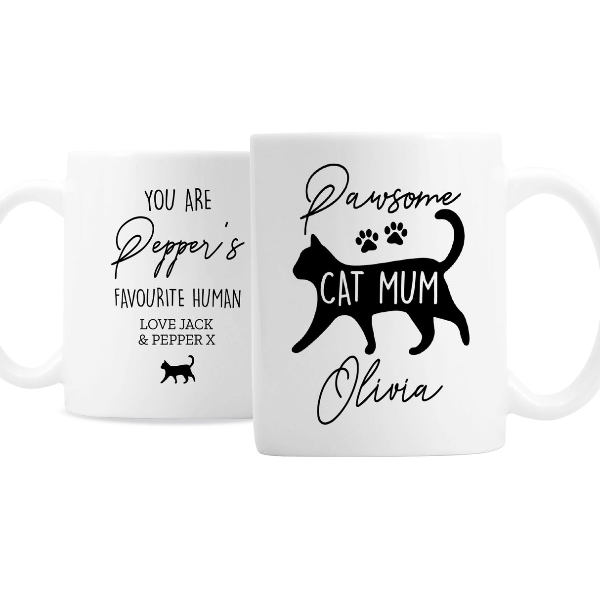 Personalised Pawsome Cat Mum Mug - Mugs at Gift Moments