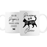 Personalised Pawsome Cat Mum Mug - Mugs at Gift Moments