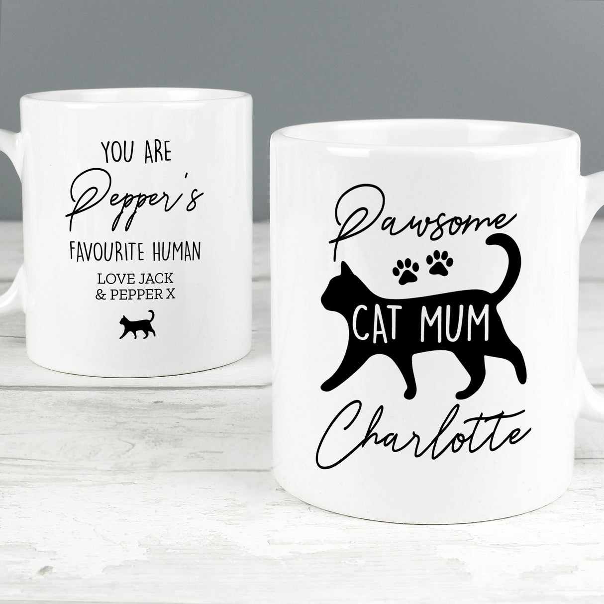 Personalised Pawsome Cat Mum Mug - Mugs at Gift Moments