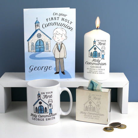 Personalised Boys First Holy Communion Mug - Mugs at Gift Moments