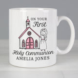 Personalised Girls First Holy Communion Mug Default Title - Mugs at Gift Moments