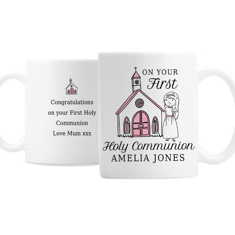 Personalised Girls First Holy Communion Mug - Mugs at Gift Moments