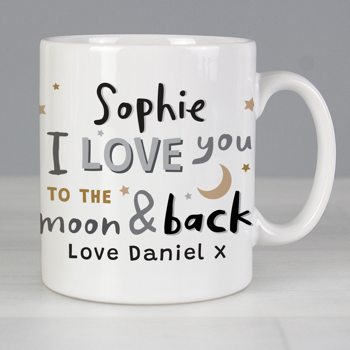 Personalised To the Moon and Back Mug - Mugs at Gift Moments