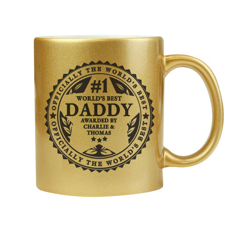 Personalised World’s Best Gold Mug: 5 - Mugs By Gift Moments