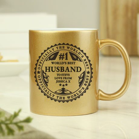 Personalised World’s Best Gold Mug: 7 - Mugs By Gift Moments