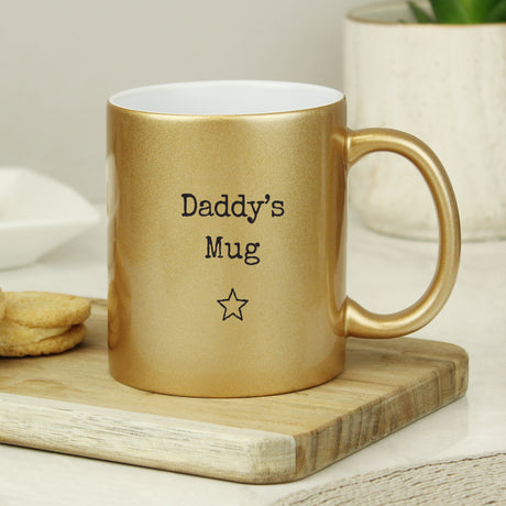 Personalised Free Text Gold Mug - Mugs at Gift Moments