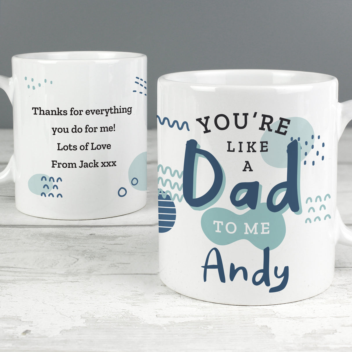 Personalised Like A Dad To Me Mug - Mugs at Gift Moments