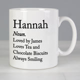 Personalised Dictionary Definition Mug - Mugs at Gift Moments