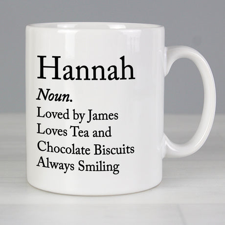 Personalised Dictionary Definition Mug - Mugs at Gift Moments