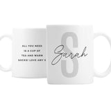 Personalised Name & Initial Mug - Mugs at Gift Moments