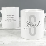 Personalised Name & Initial Mug - Mugs at Gift Moments