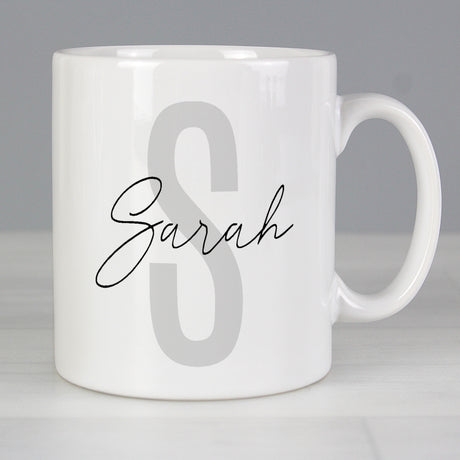 Personalised Name & Initial Mug - Mugs at Gift Moments