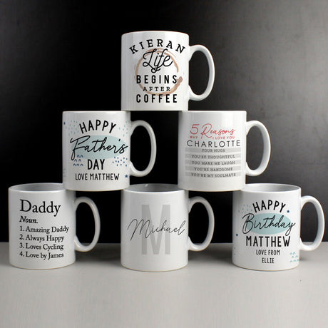 Personalised Name & Initial Mug - Mugs at Gift Moments